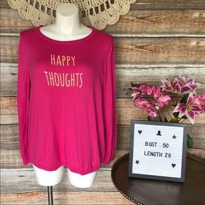 Talbots Fuchsia Crew Neck Sweater